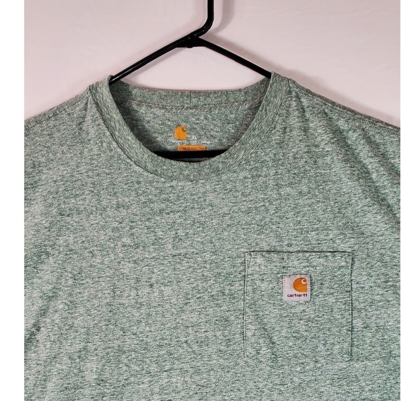 Carhartt Other - Carhartt Mens XL Heather Green Pocket T Shirt Original Fit Short Sleeve K87 G23